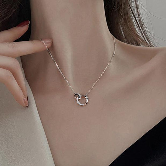 Audrey Entwined Circles Necklace