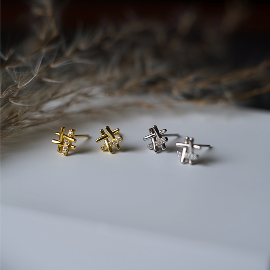 Olivia Hashtag Ear Studs
